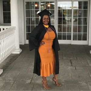 New York & Company Eva Mendes Crop Top and Skirt